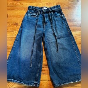 Zara wide leg Jean culottes